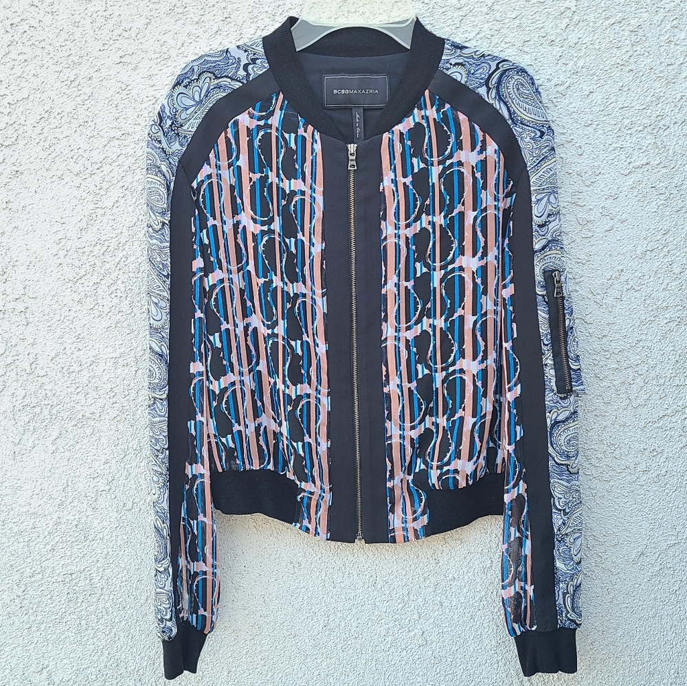 Bcbgmaxazria Sheer Patterned Jacket - image 1